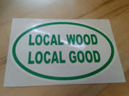 Local Wood Local Good VWA sticker