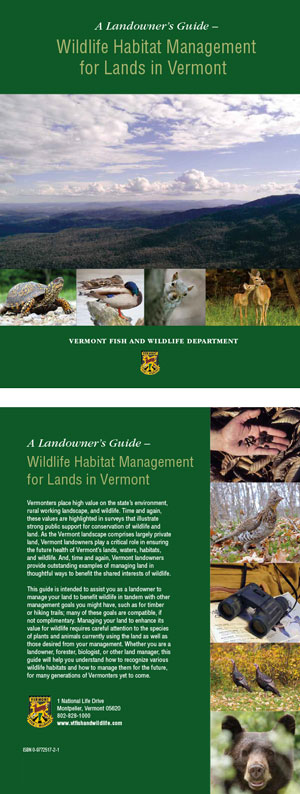 Book cover: Wildlife habitat management, a landowner guide
